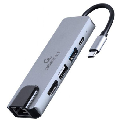 Gembird I/O ADAPTER USB-C TO HDMI/USB3/5IN1 A-CM-COMBO5-04 GEMBIRD