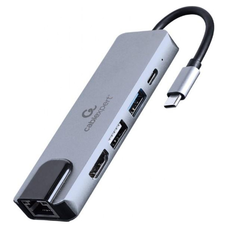 Gembird I/O ADAPTER USB-C TO HDMI/USB3/5IN1 A-CM-COMBO5-04 GEMBIRD