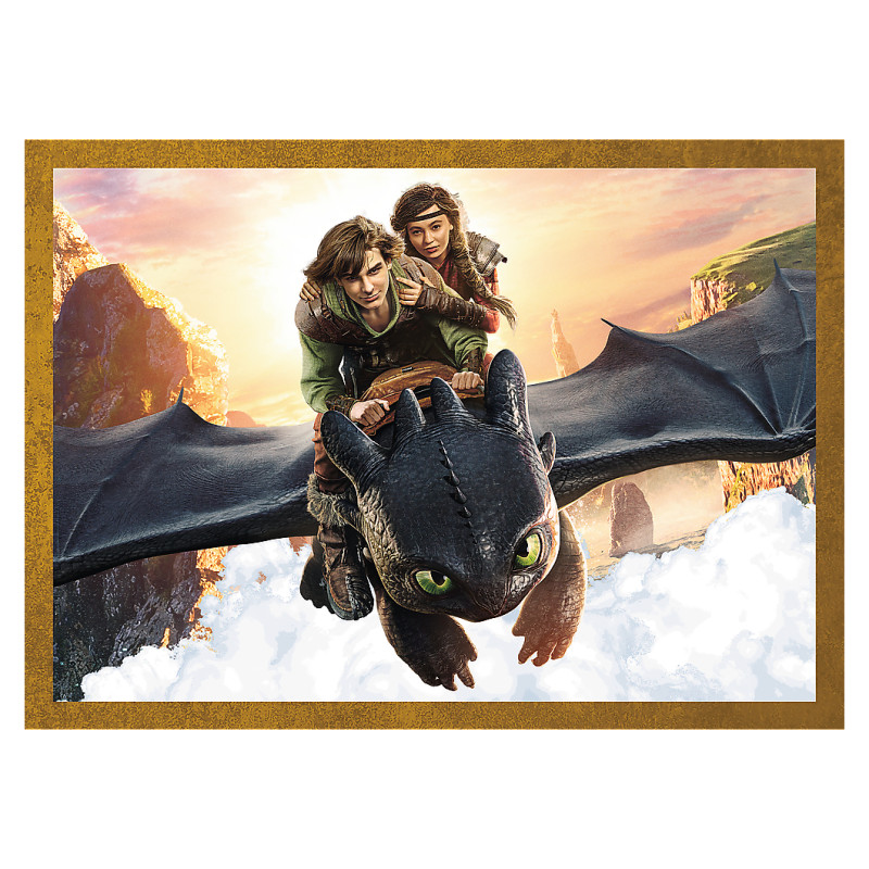 Trefl Pužļu komplekts 4in1 Kā pieradināt pūķi