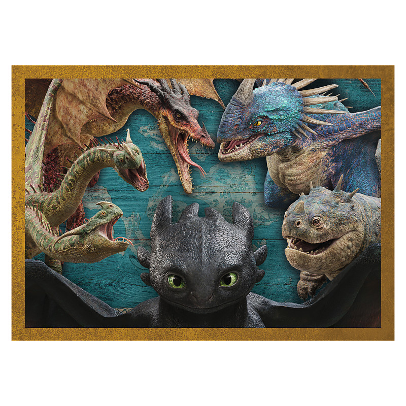 Trefl Pužļu komplekts 4in1 Kā pieradināt pūķi