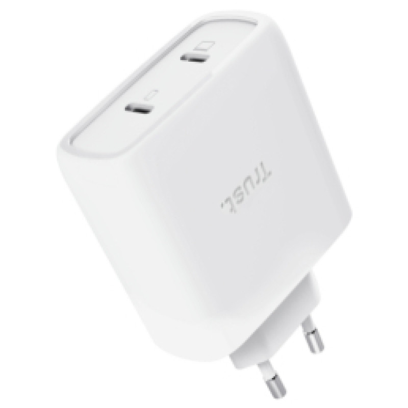 Trust Lādētājs Trust Maxo 65W White USB-C + 2m USB-C Cable