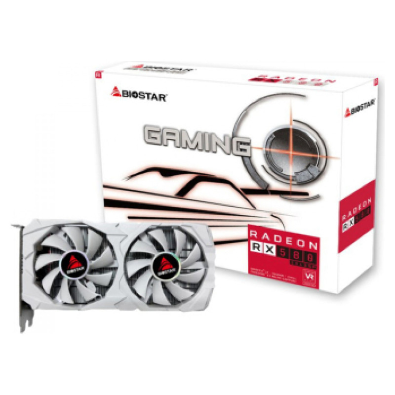 Biostar Videokarte Biostar AMD Radeon RX 580 White