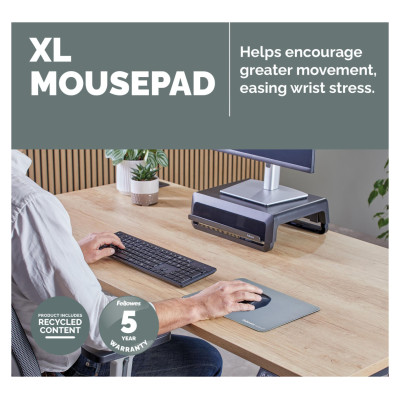 Fellowes MOUSE PAD BREYTA XL/MARINE 100139317 FELLOWES