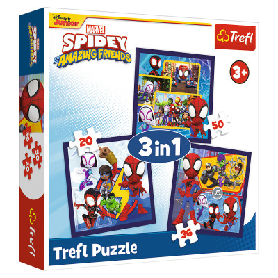 Trefl SPIDEY Pužļu komplekts 3in1