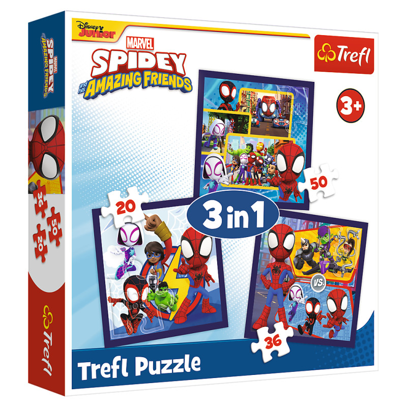 Trefl SPIDEY Pužļu komplekts 3in1