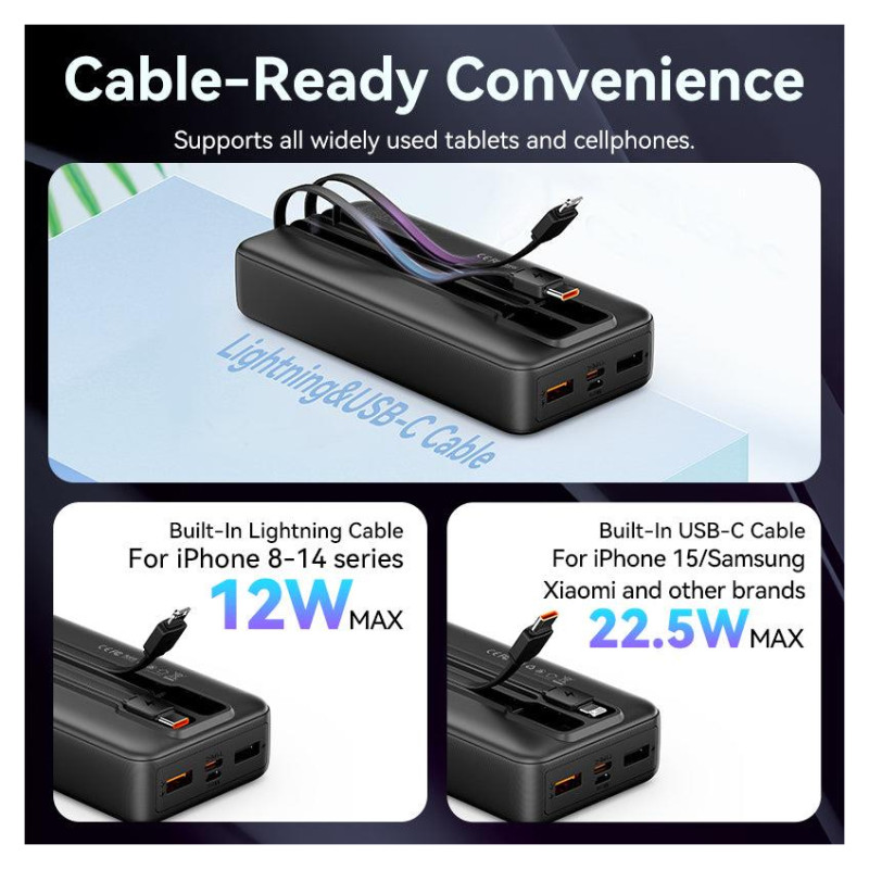 Vention POWER BANK USB 20000MAH 22.5W/BLACK FHPB0 VENTION