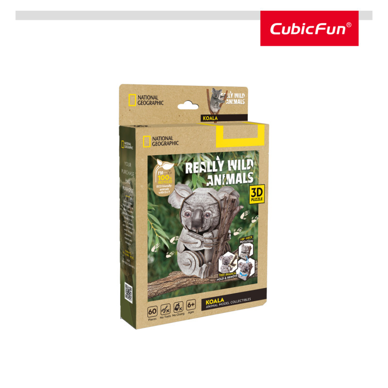 Cubic Fun CUBICFUN NATIONAL GEOGRAPHIC 3D puzle Koala