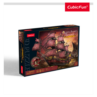 Cubic Fun CUBICFUN 3D puzle Queen Anne&rsquo;s Revenge jubilejas sarkanā versija