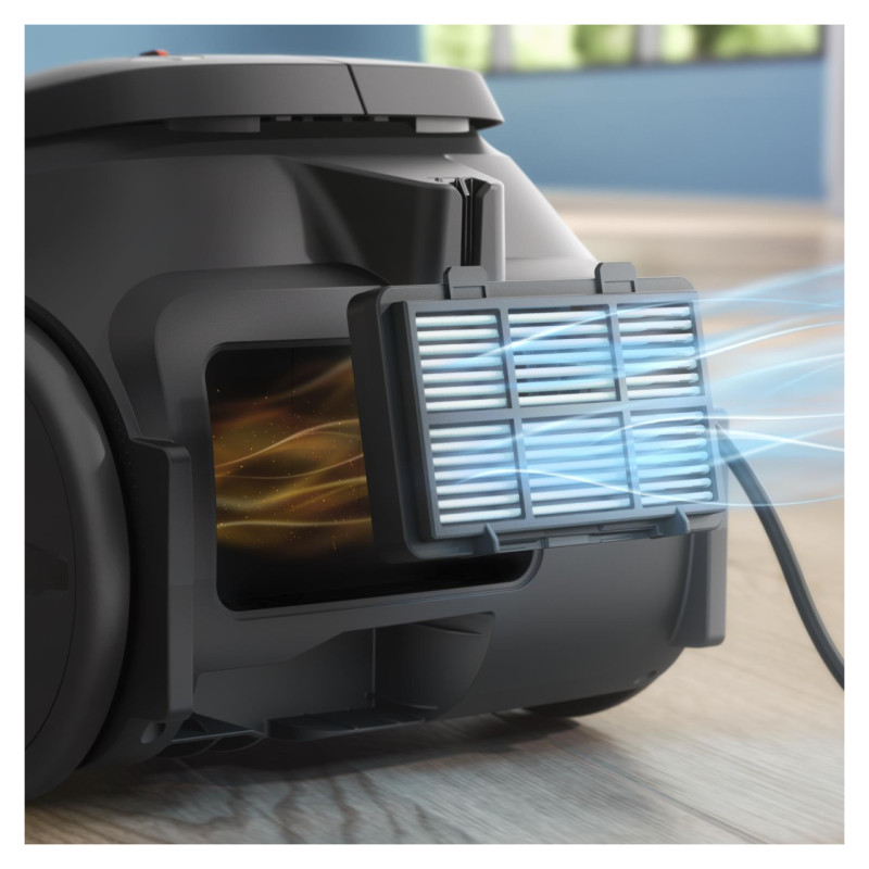 Philips Vacuum Cleaner|PHILIPS|Input power 850 W|Dust capacity 3 L|Cylinder vacuum|Cleaning type Dry|Dust container Dust bag|Colour Black/Grey|XD2152/12