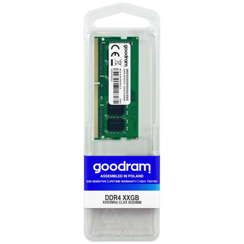 Goodram NB MEMORY 16GB PC25600 DDR4/SO GR3200S464L22/16G GOODRAM