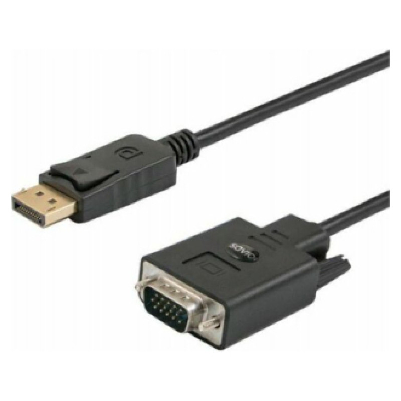 Savio Kabelis SAVIO DisplayPort - VGA 1.8m