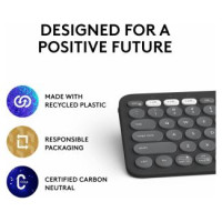 Logitech Klaviatūra Logiteh Pebble Keys 2 K380s Tonal Graphite