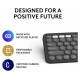 Logitech Klaviatūra Logiteh Pebble Keys 2 K380s Tonal Graphite