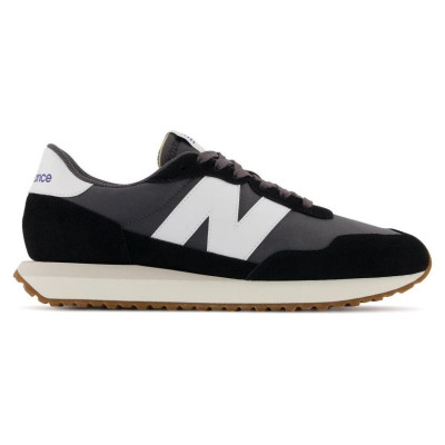 New Balance Men's Sneakers Suede Leather Black (MS237GA) (40.5)