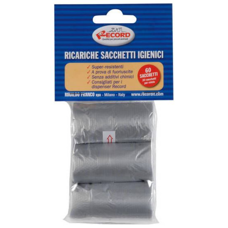 Record Sanitārie maisiņi 3x20gb 27,5x30 cm