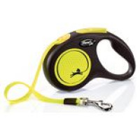Flexi Neon (New Classic) S 5 m (lente) - pavada suņiem