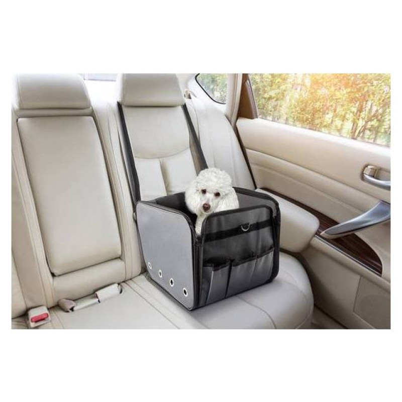 Record Auto sēdeklis suņiem Pet Car Seat 36x36x24cm grey