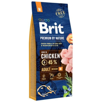 Brit PREMIUM By Nature Adult M 15 kg barība suņiem