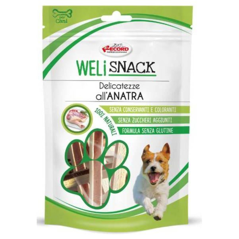 Record WELISNACKI gardums ar pīli 75 g - papildbarība suņiem