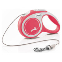 Flexi New Comfort XS trose 3 m, red - pavada suņiem