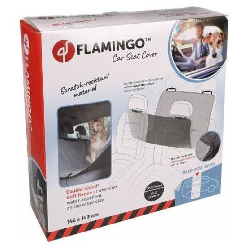 Flamingo pārklājs auto sēdekļiem PACO BLACK/GREY 146x143CM