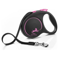 Flexi black design S Tape 5m pink