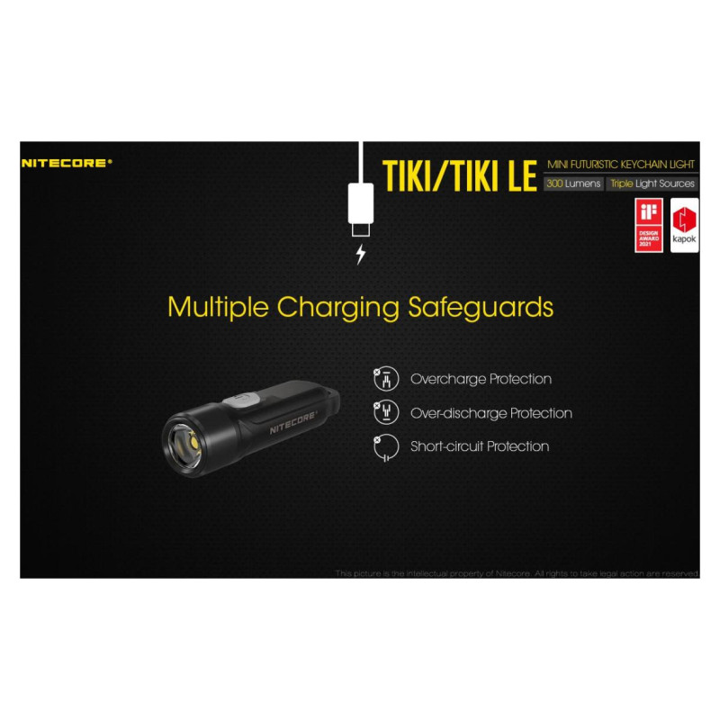 Nitecore FLASHLIGHT T SERIES 300 LUMENS/TIKI LE NITECORE