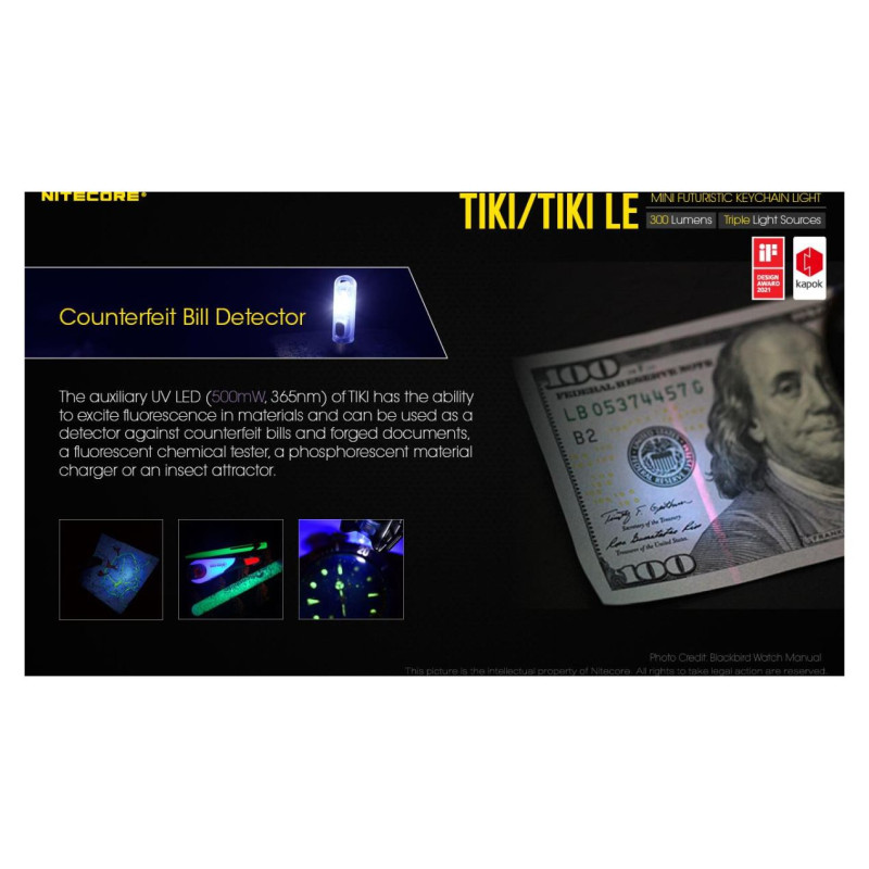 Nitecore FLASHLIGHT T SERIES 300 LUMENS/TIKI LE NITECORE
