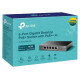 Tp-Link Switch|TP-LINK|TL-SG1005P-PD|Desktop/pedestal|5x10Base-T / 100Base-TX / 1000Base-T|PoE+ ports 5|TL-SG1005P-PD
