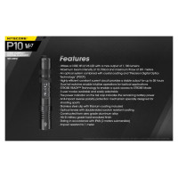 Nitecore FLASHLIGHT PRECISE SERIES/1100 LUMENS P10 V2 NITECORE