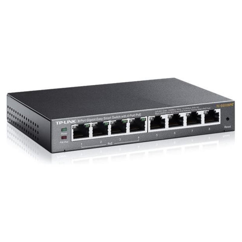 Tp-Link Switch|TP-LINK|PoE ports 4|TL-SG108PE