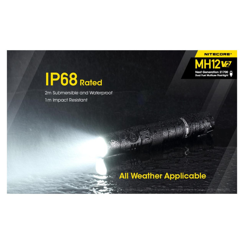 Nitecore FLASHLIGHT MH SERIES/1200 LUMENS MH12 V2 NITECORE