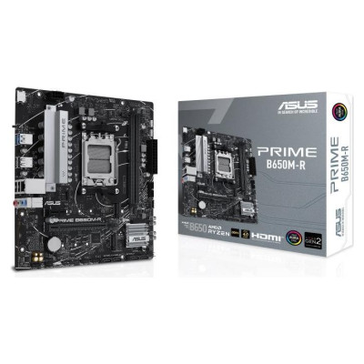 Asus Mainboard|ASUS|AMD B650|SAM5|Micro-ATX|Memory DDR5|Memory slots 2|1xPCI-Express 4.0 1x|2xPCI-Express 4.0 16x|2xM.2|1xHDMI|4xUSB 2.0|2xUSB 3.2|1xRJ45|3xAudio port|PRIMEB650M-R