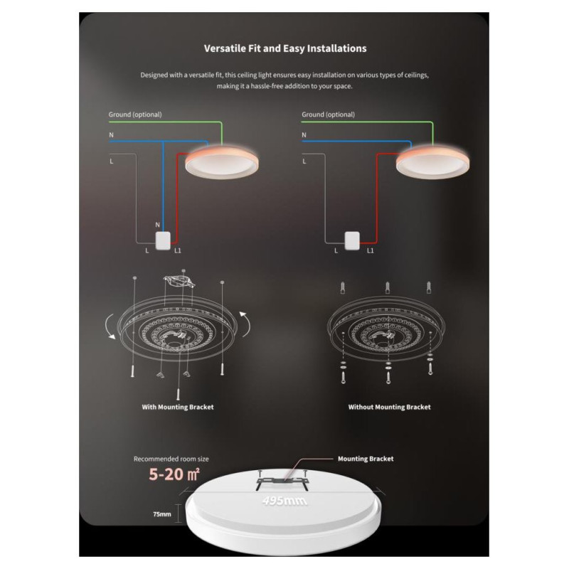 Aqara Smart Light Bulb|AQARA|T1M|ZigBee|White|CL-L02D