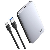 Ugreen CM300 70498 bay for 2.5'' SATA 3.0 6Gbps hard drive - gray + USB-C - USB-A cable 0.5m