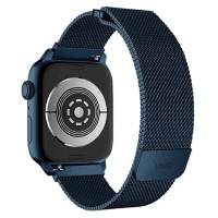 Uniq Dante Stainless Steel Strap for Apple Watch 1/2/3/4/5/6/7/8/SE/SE2 42/44/45mm - Blue