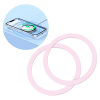 Joyroom set of metal magnetic rings for smartphone 2 pcs. pink (JR-Mag-M3)