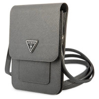 Guess Handbag GUWBSATMGR gray / gray Saffiano Triangle