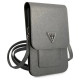 Guess Handbag GUWBSATMGR gray / gray Saffiano Triangle