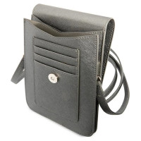 Guess Handbag GUWBSATMGR gray / gray Saffiano Triangle