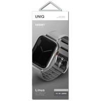 Uniq Linus strap for Apple Watch 1/2/3/4/5/6/7/8/SE/SE2 38/40/41mm - gray