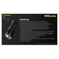 Nitecore FLASHLIGHT TINY MONSTER SERIES/20000 LUMENS TM20K NITECORE