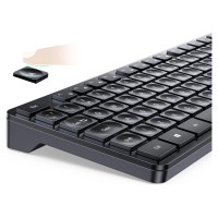 Ugreen MK006 wireless mouse and keyboard set 2.4Ghz - black