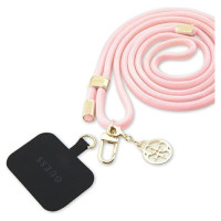 Guess Nylon 4G Metal Charm CBDY Cord phone strap - pink
