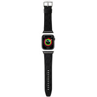 Karl Lagerfeld Saffiano Monogram strap for Apple Watch 38/40/41mm - black
