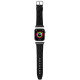 Karl Lagerfeld Saffiano Monogram strap for Apple Watch 38/40/41mm - black