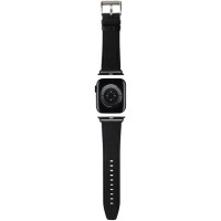 Karl Lagerfeld Saffiano Monogram strap for Apple Watch 38/40/41mm - black