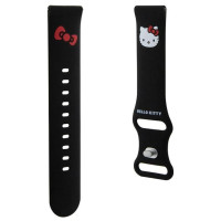 Hello Kitty Silicone Kitty Head strap universal 20mm - black