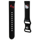 Hello Kitty Silicone Kitty Head strap universal 20mm - black