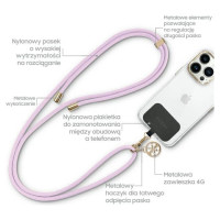 Guess CBDY Cord phone strap - lilac
